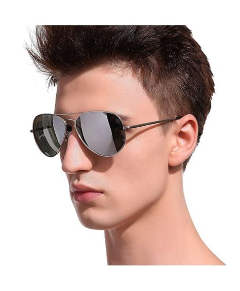 silver mirror sunglasses for men square|Silver Mirrored Sunglasses for Men for Sale .